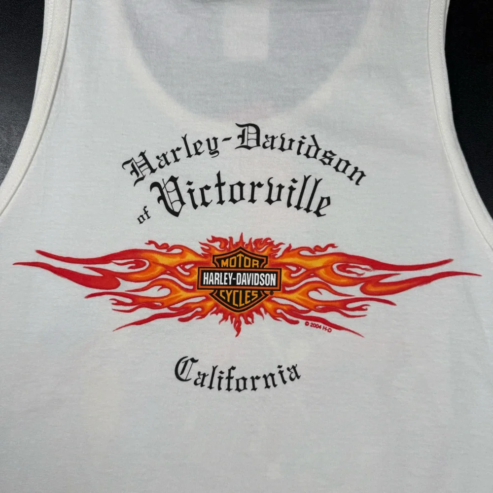Lot of 2 - NWT Vintage Harley-Davidson Tank Top Biker Eagle USA Flag XL - Picture 7 of 15